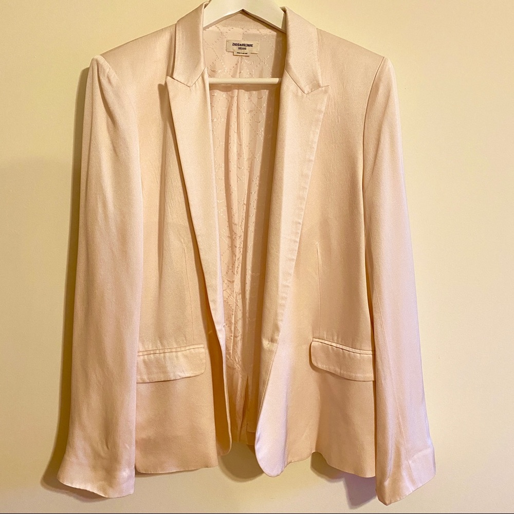 Zadig & Voltage Deluxe Silky Light Pink Bazer